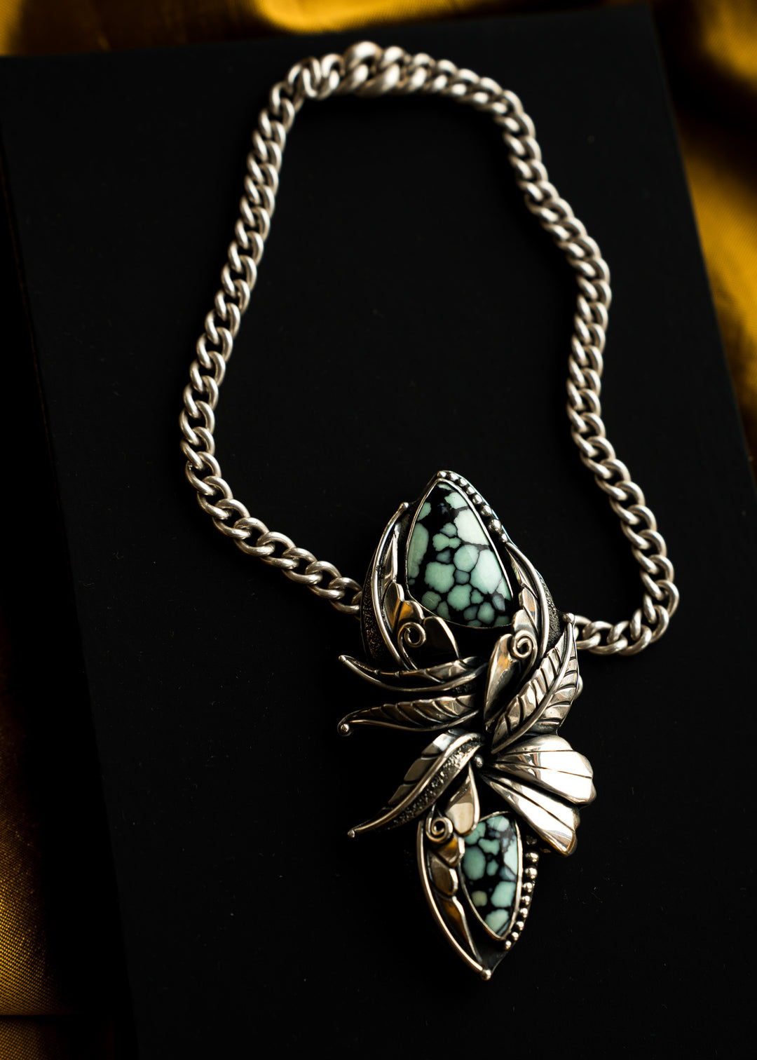 Custom Double Desert Bloom Variscite Pendant - The Becoming