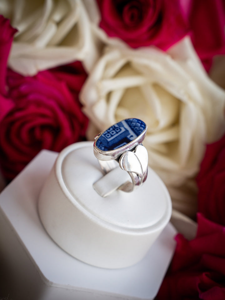 Vintage Ceramic Ring - Opal