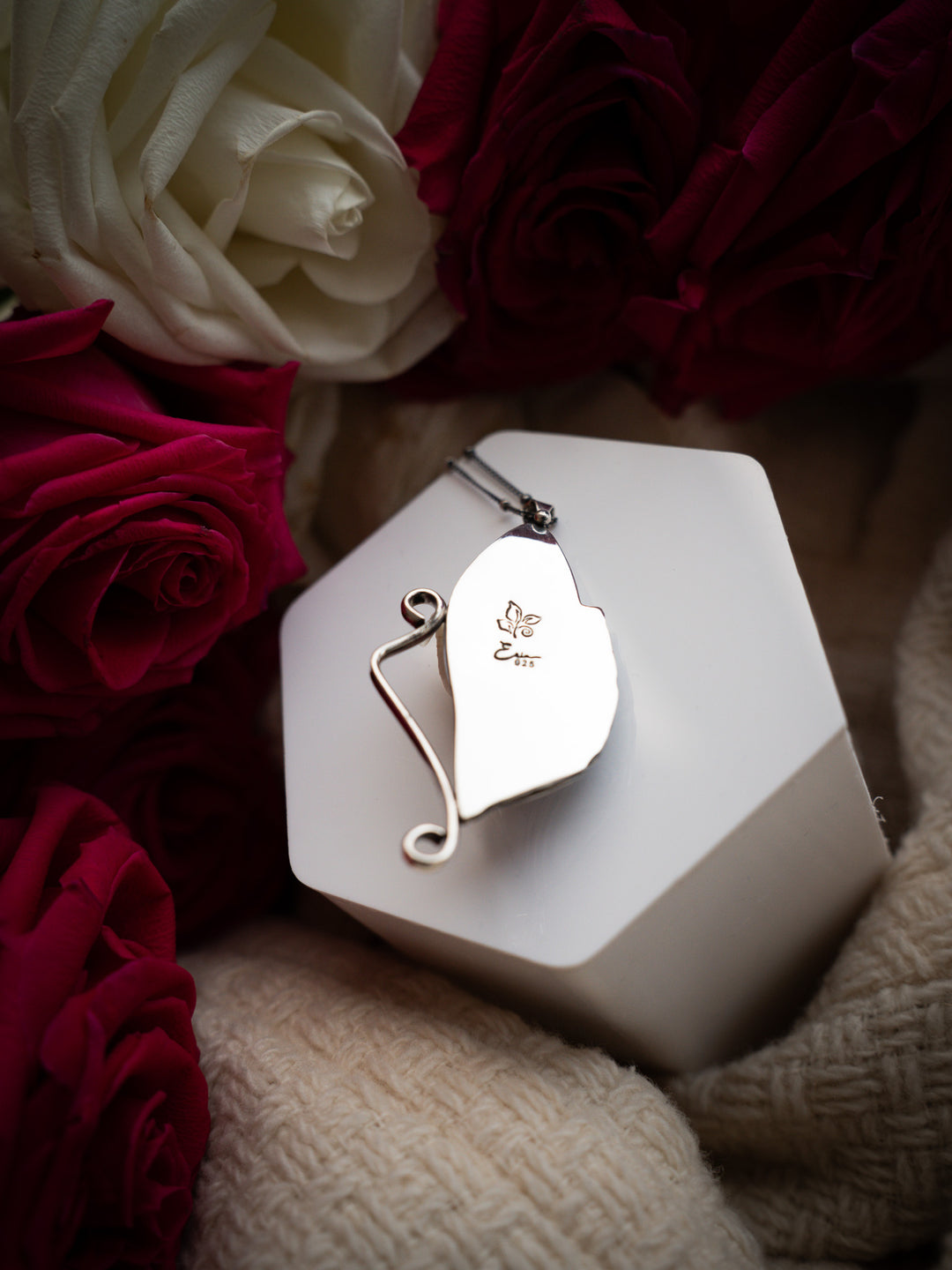 Vintage Ceramic Pendant - Clara