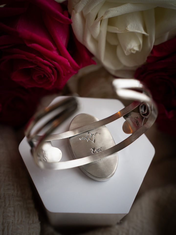 Vintage Ceramic Cuff-Rosalind