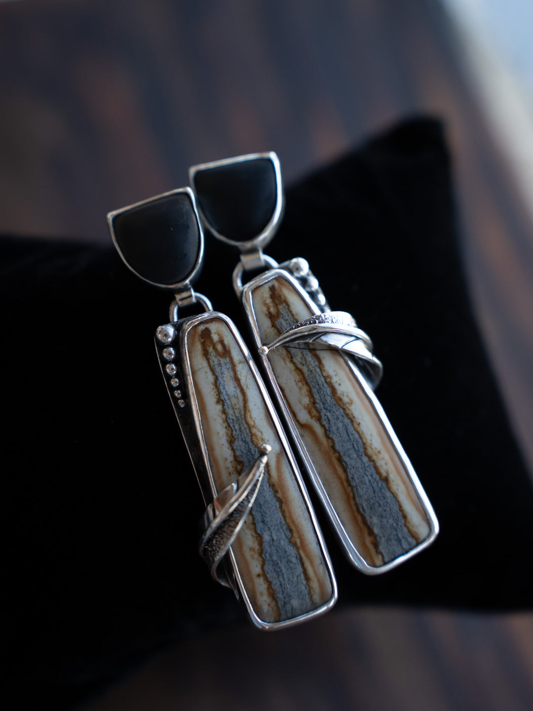 Starry Night Jasper Earrings - Watchkeeper