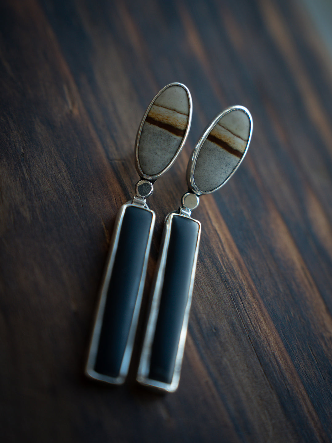 Starry Night Jasper Earrings - Constellation