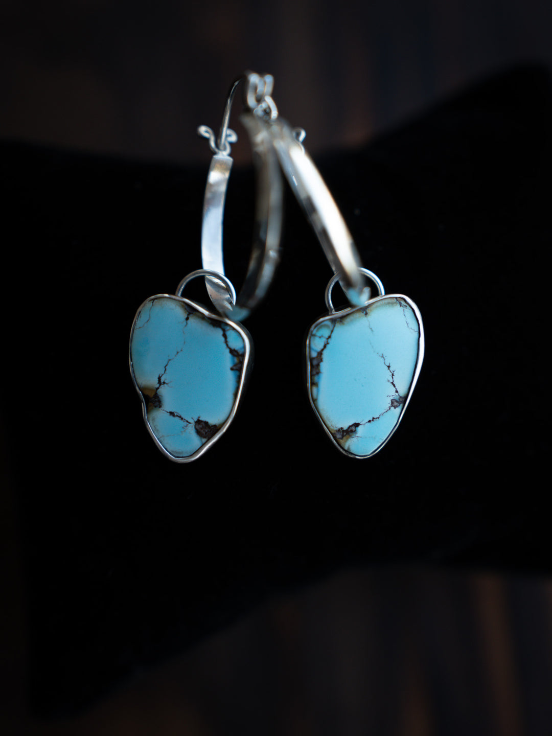 Golden Hills Turquoise Hoops - Soft Spear