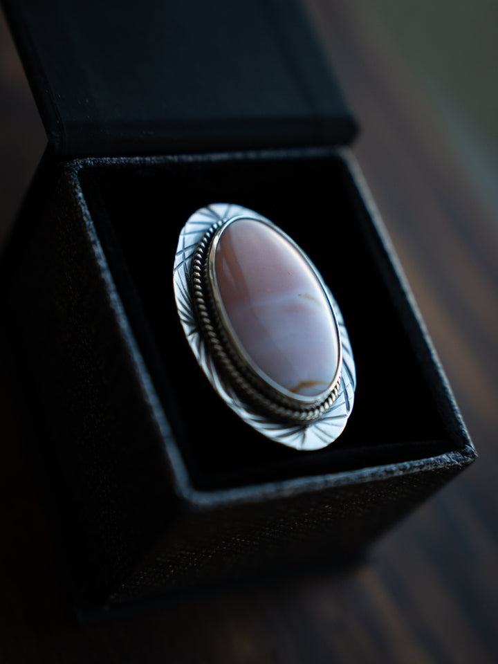 Oregon Sunset Jasper Ring - Keeper of Light