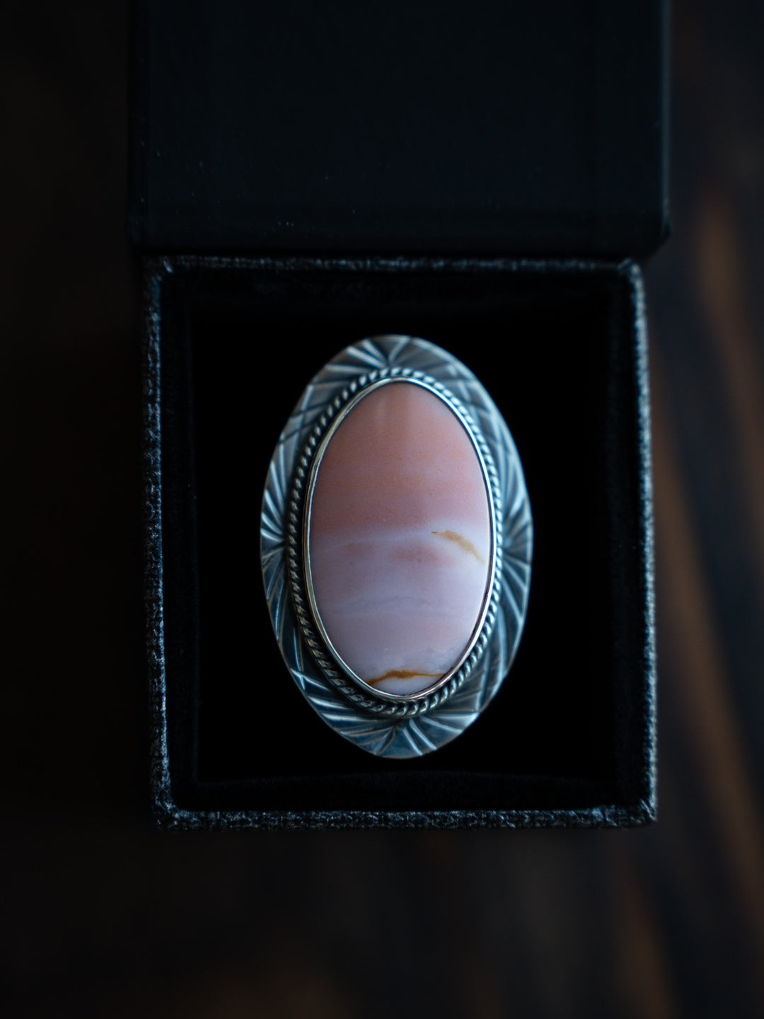 Oregon Sunset Jasper Ring - Keeper of Light