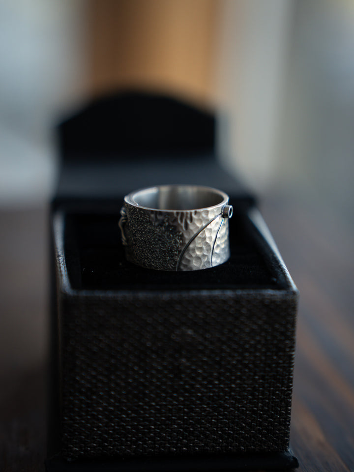 Bedrock Silver Reversible Ring
