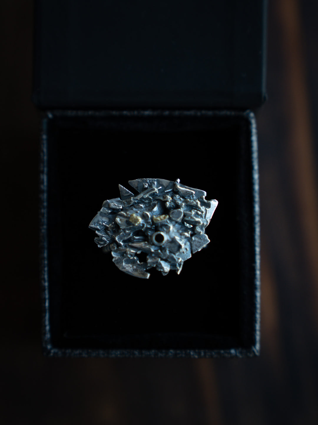 Tundra Silver & Gold Nugget Ring