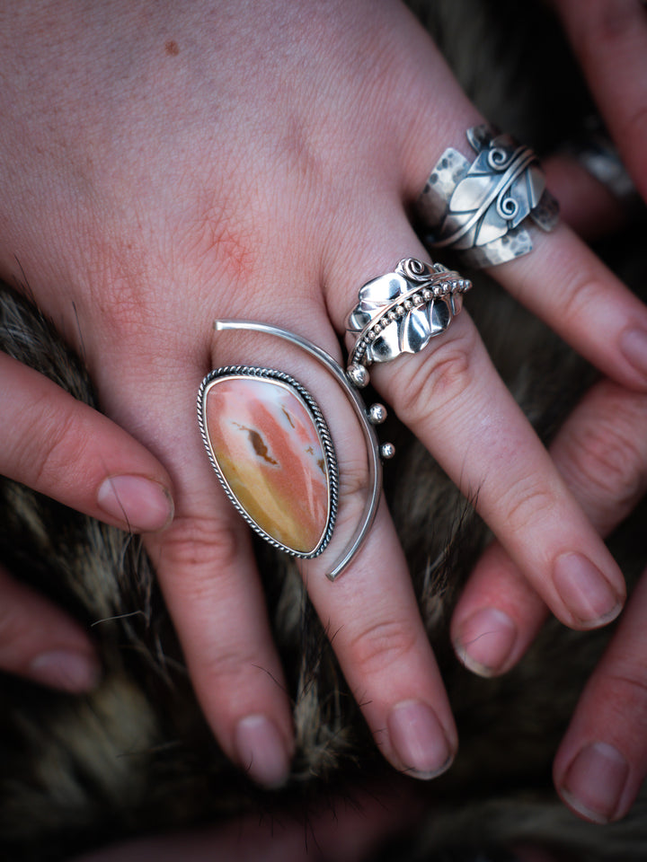 Oregon Sunset Jasper Ring - Quietly Fierce