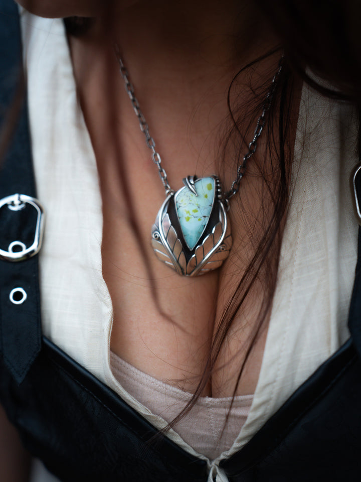 Gobi Desert Turquoise Pendant - Safe Harbor