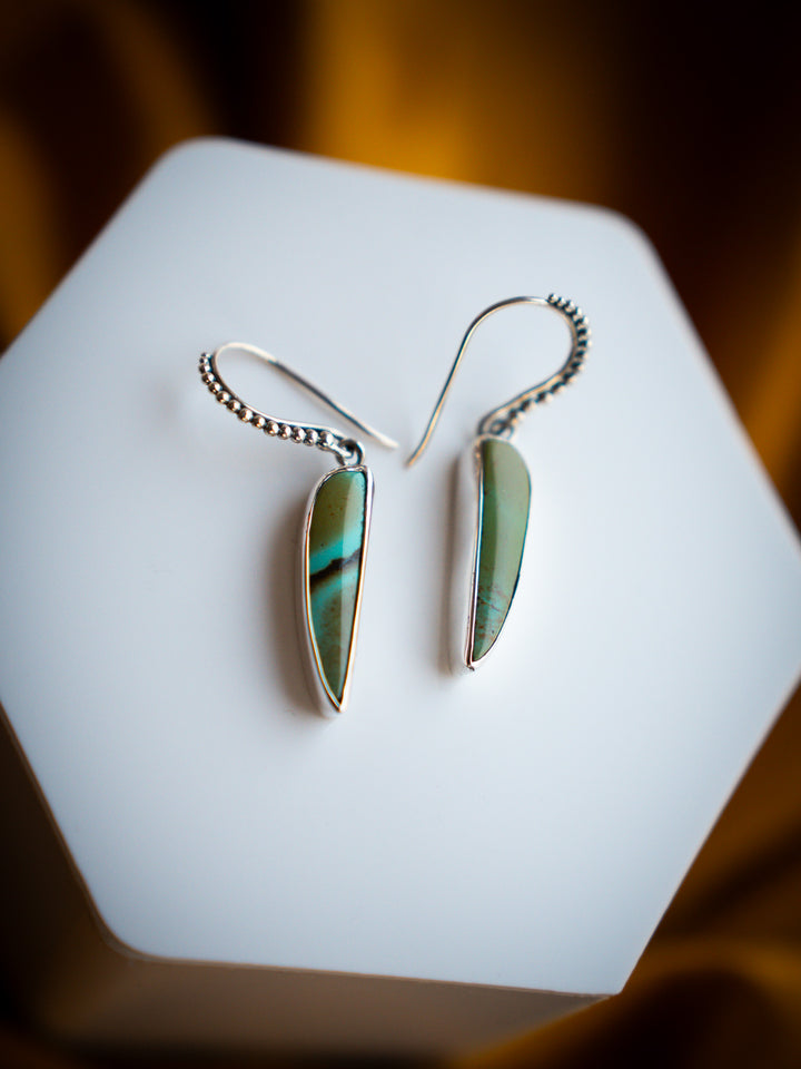 Carico Lake Turquoise Sterling Silver Earrings