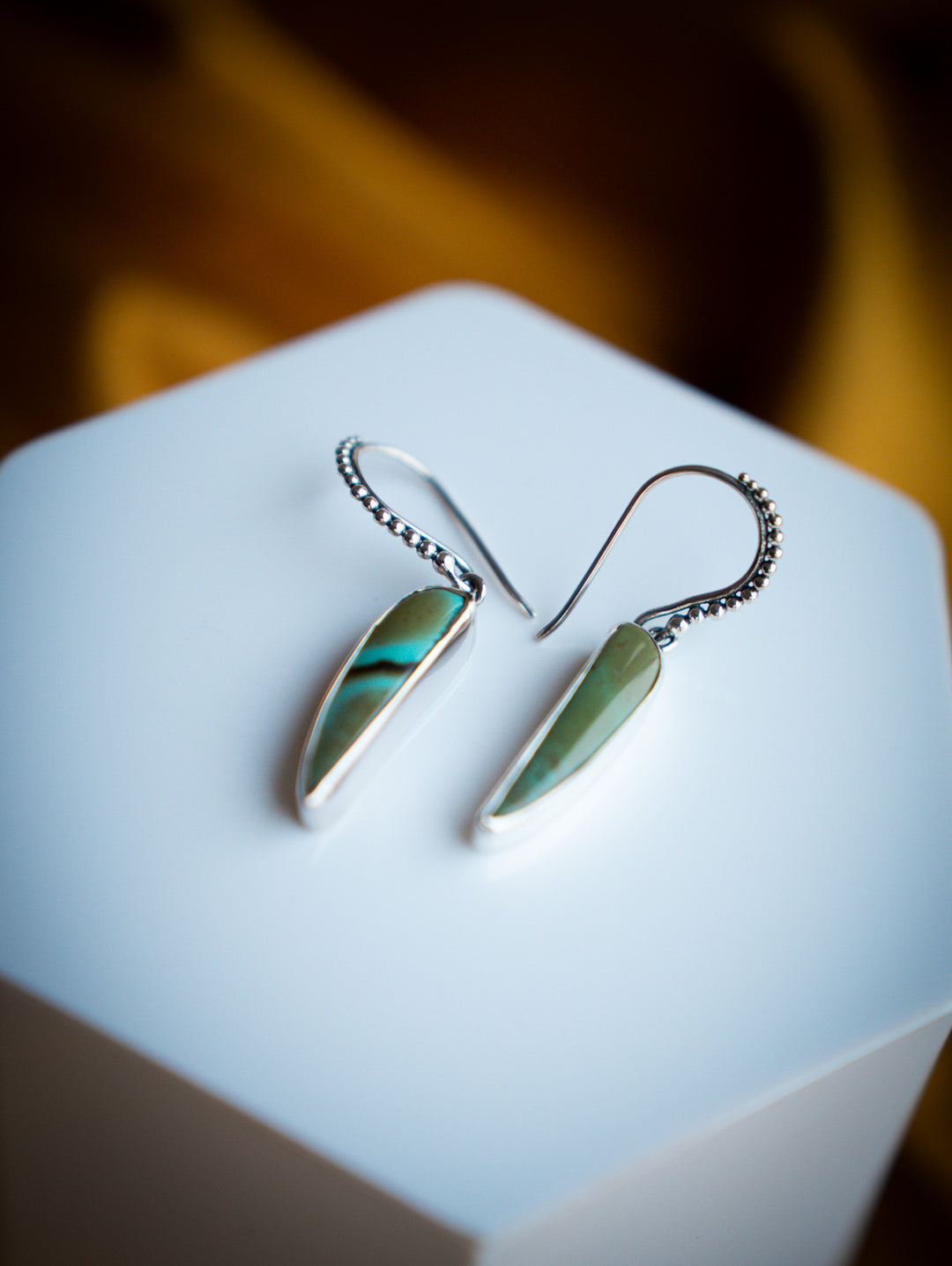 Carico Lake Turquoise Sterling Silver Earrings
