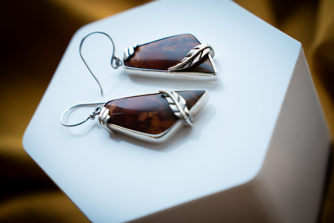 Mara Mamba Tiger’s Eye Earrings