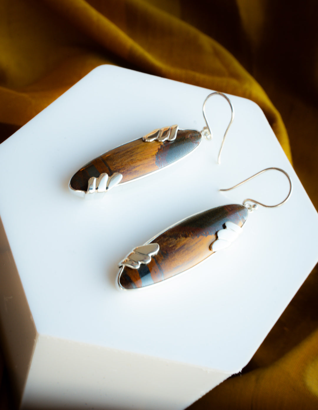 Mara Mamba Tiger’s Eye Earrings