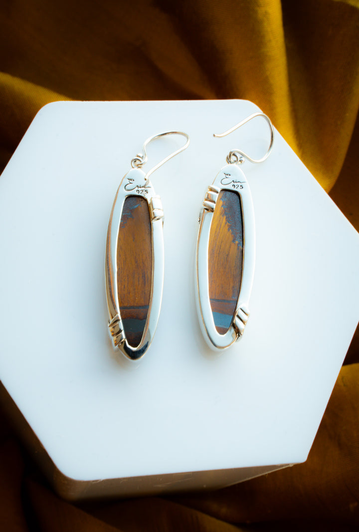Mara Mamba Tiger’s Eye Earrings