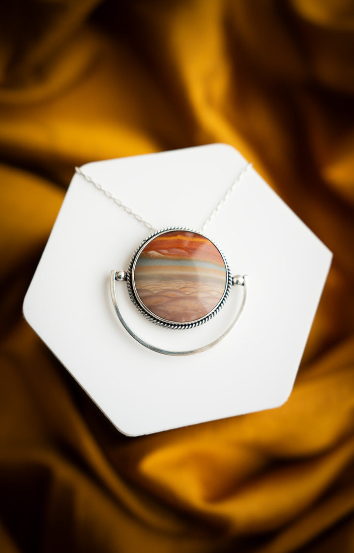 Polychrome Jasper Pendant - Rising