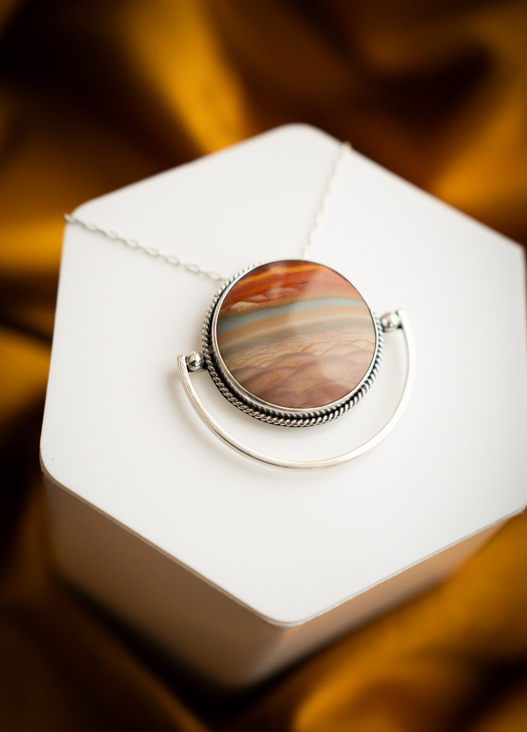 Polychrome Jasper Pendant - Rising