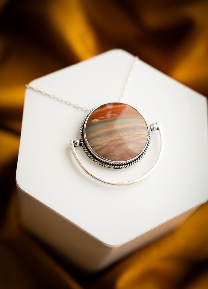 Polychrome Jasper Pendant - Rising