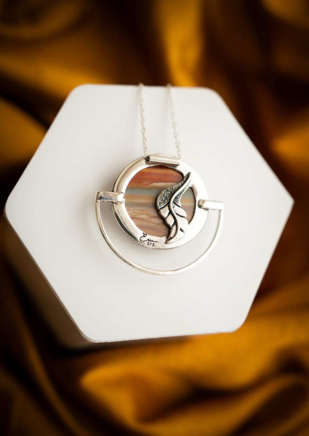 Polychrome Jasper Pendant - Rising