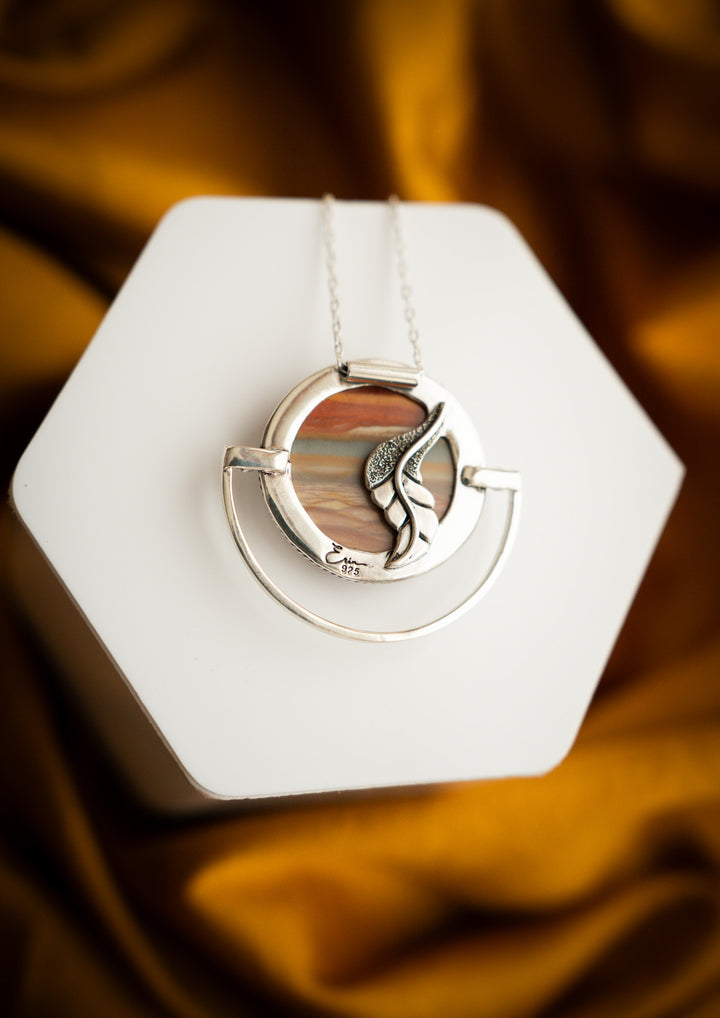 Polychrome Jasper Pendant - Rising