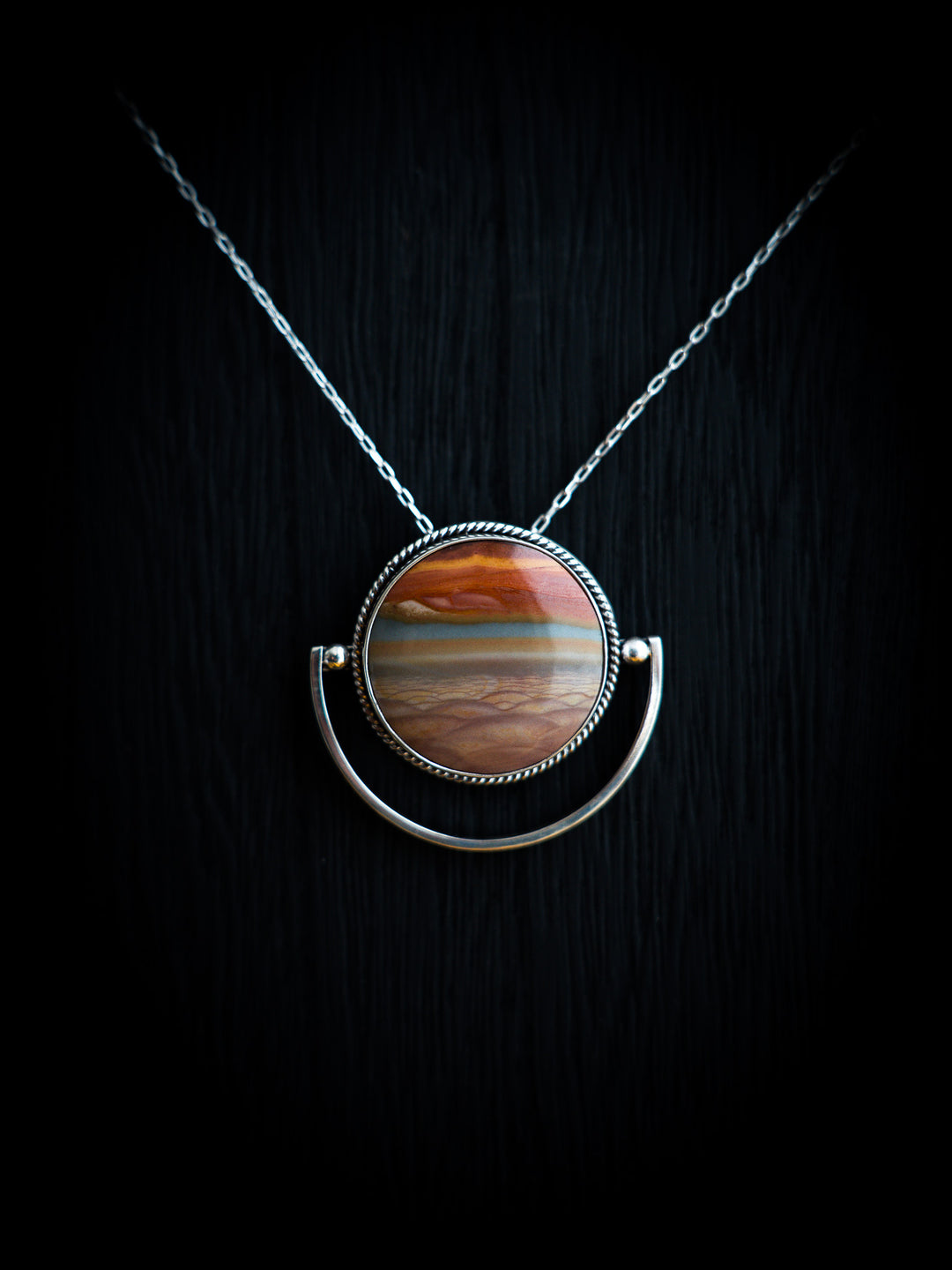 Polychrome Jasper Pendant - Rising