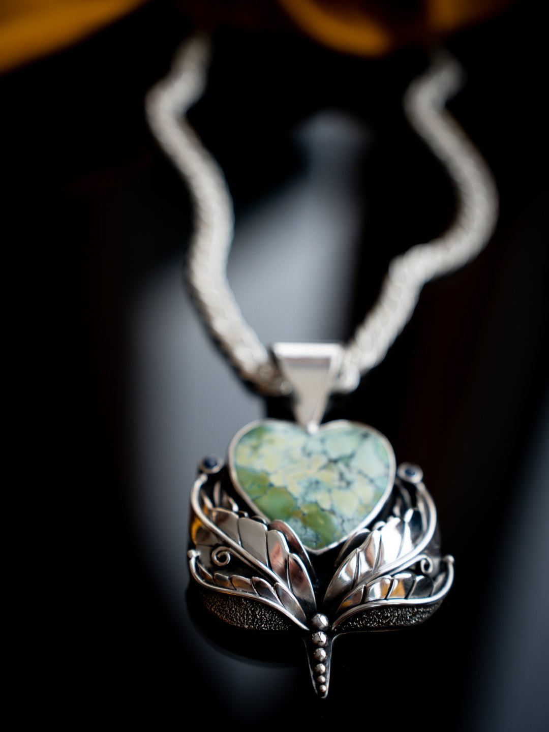 Heirloom Turquoise Heart Pendant