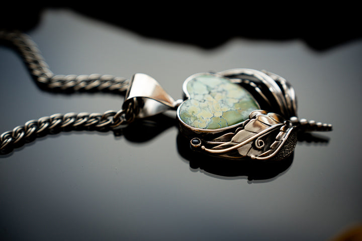 Heirloom Turquoise Heart Pendant
