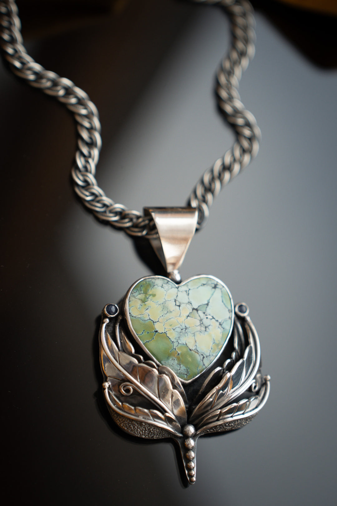 Heirloom Turquoise Heart Pendant