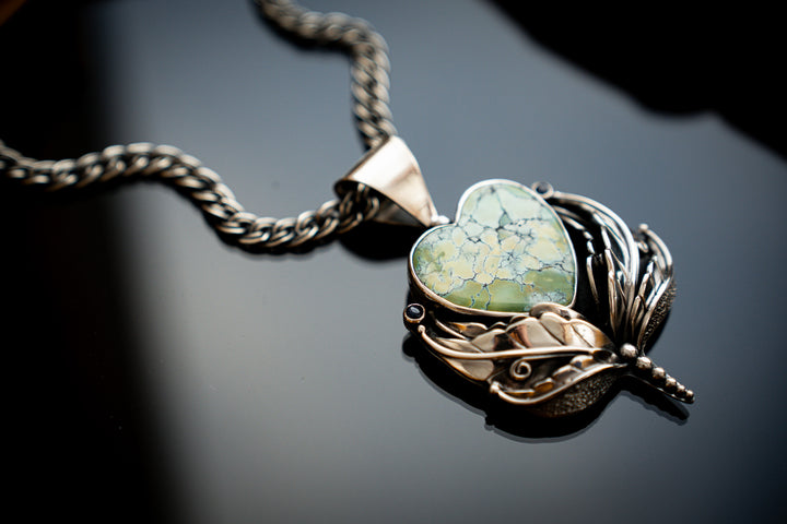Heirloom Turquoise Heart Pendant