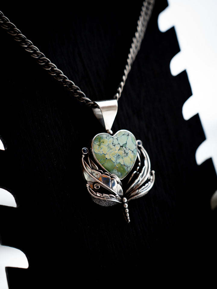 Heirloom Turquoise Heart Pendant