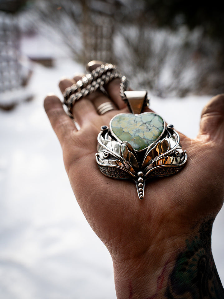 Heirloom Turquoise Heart Pendant