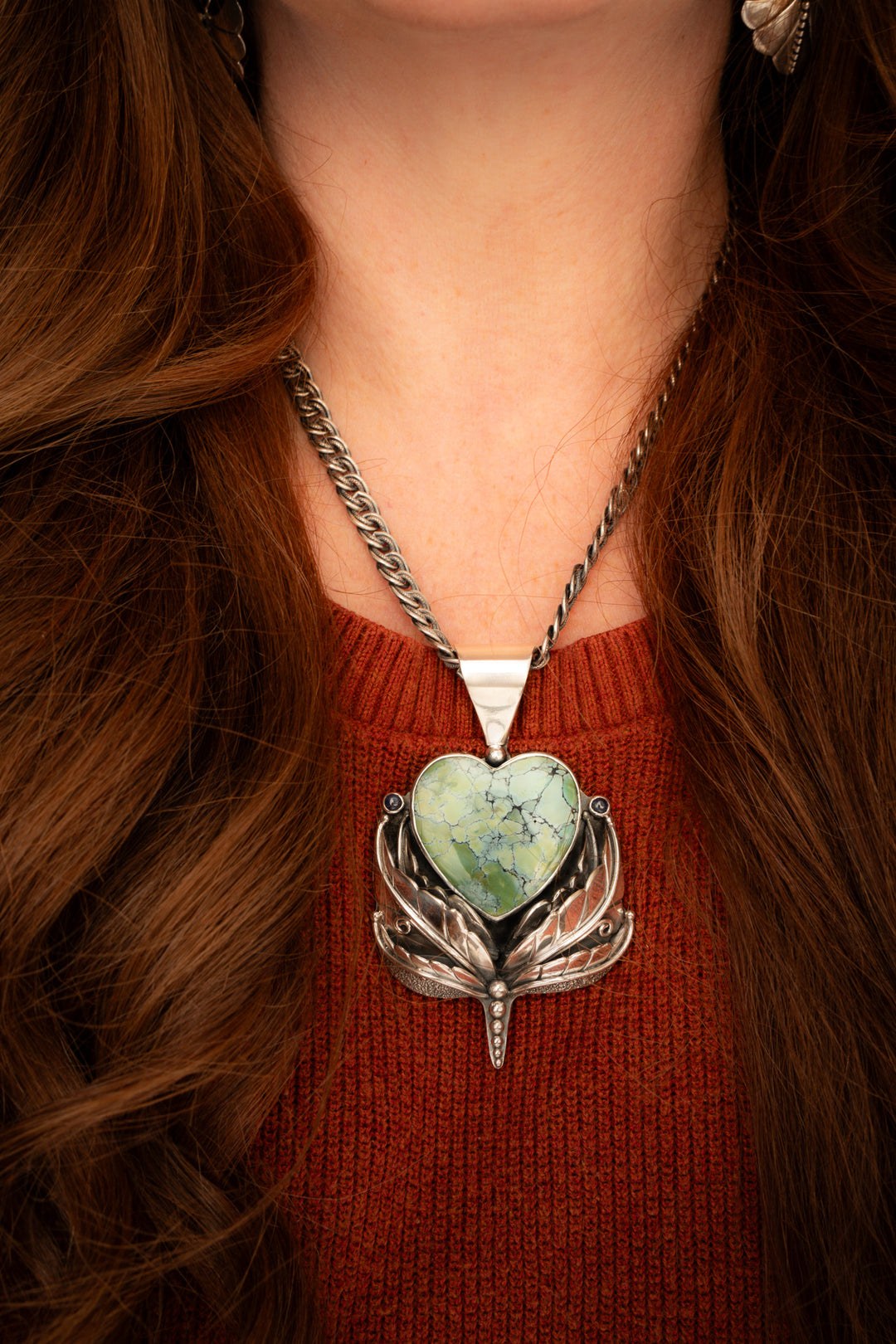 Heirloom Turquoise Heart Pendant