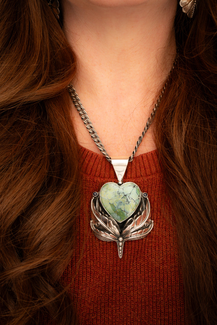 Heirloom Turquoise Heart Pendant