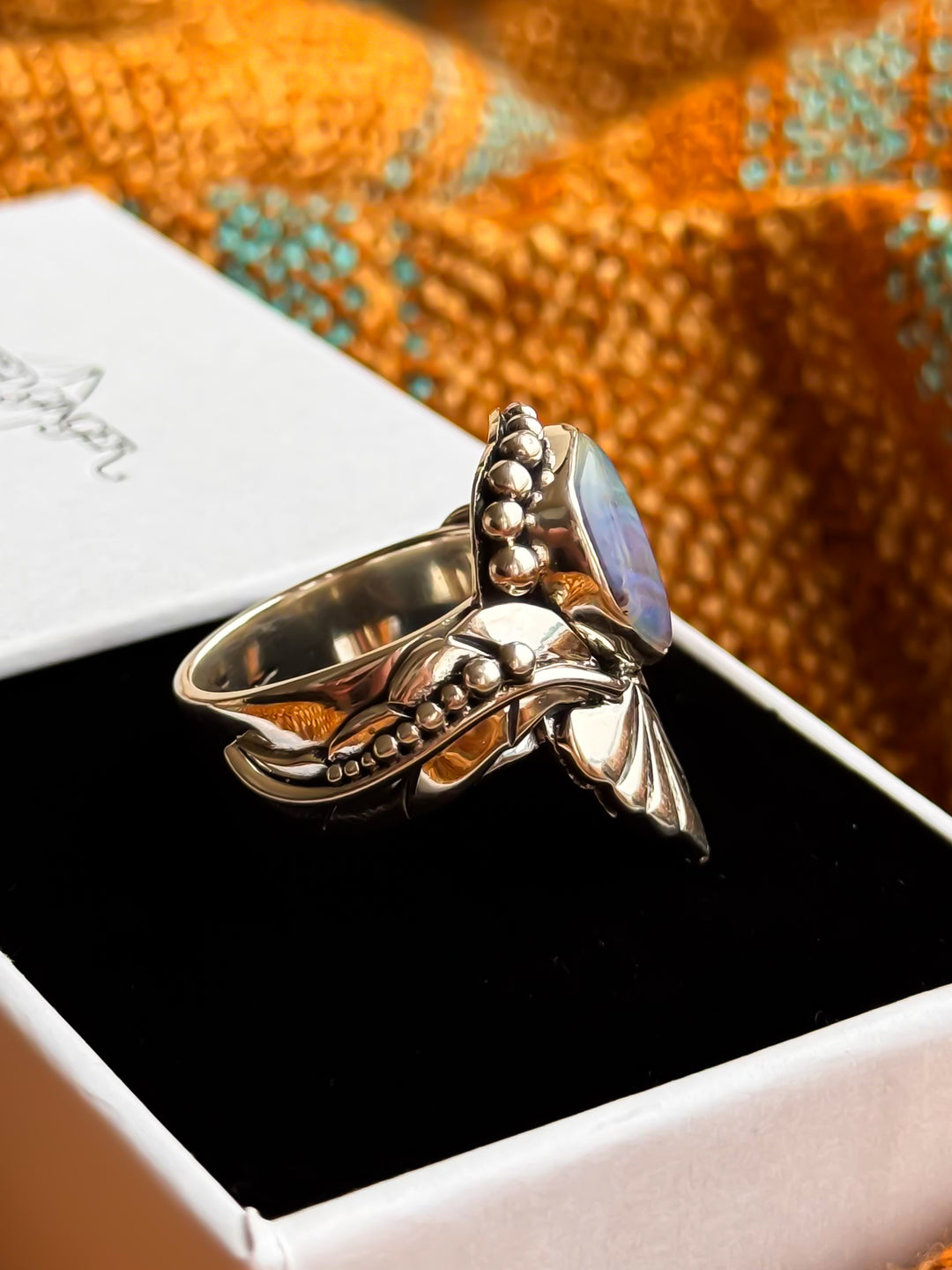 Australian Boulder Opal Ring ~Dreamscape