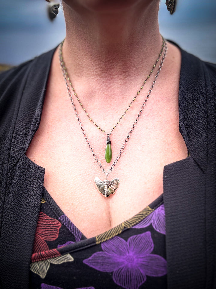 Dew Drop Luminary and Willow Wisp Necklace