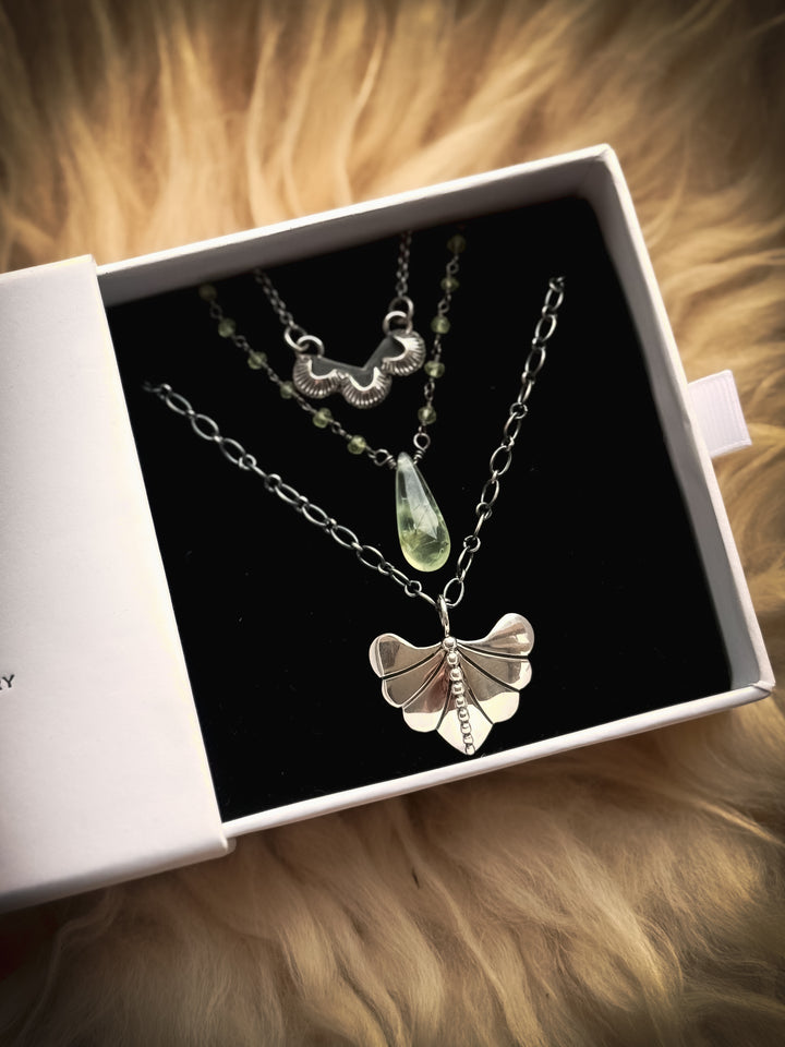 Trinity, Dew Drop Luminary, and Willow Wisp Necklace Trio