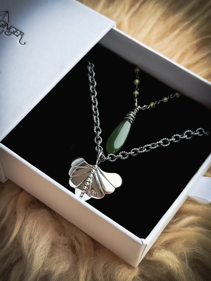 Dew Drop Luminary and Willow Wisp Necklace