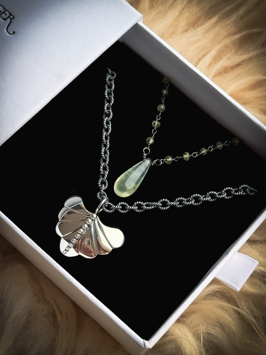 Dew Drop Luminary and Willow Wisp Necklace