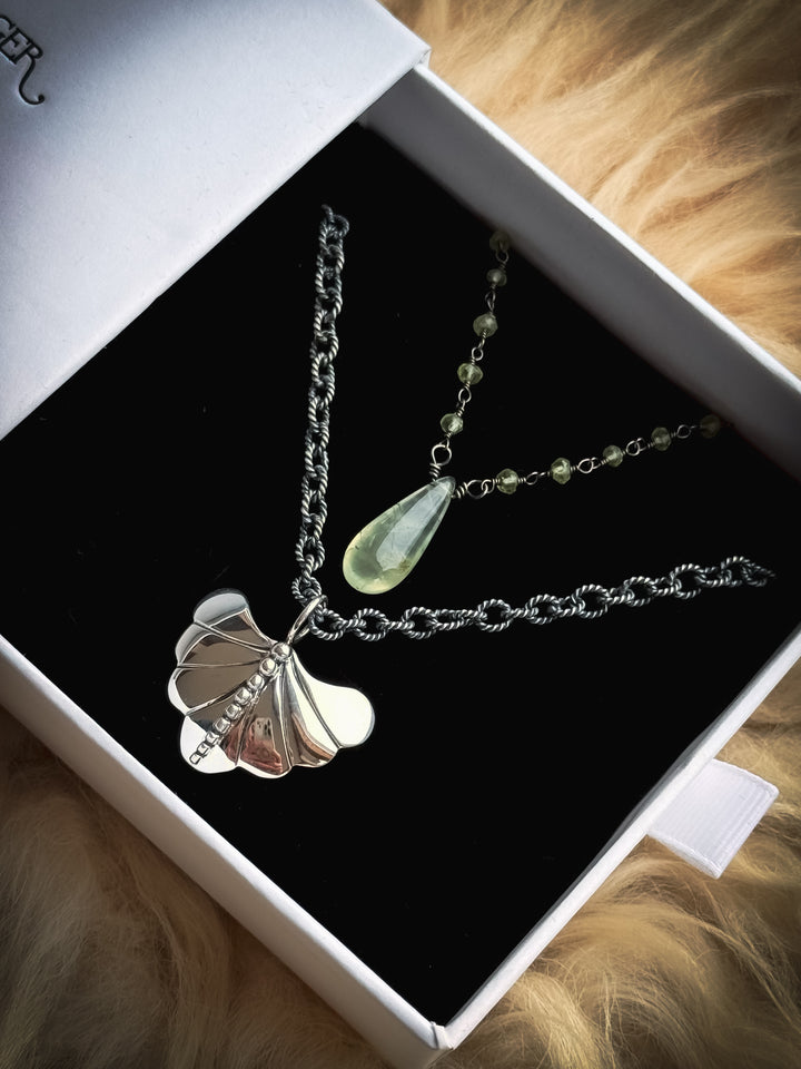Dew Drop Luminary and Willow Wisp Necklace