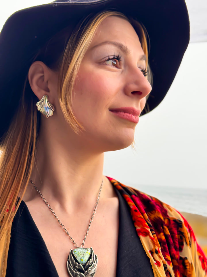 Evangeline Silver Post Earrings