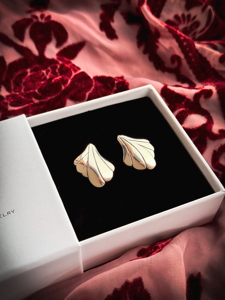 Evangeline Silver Post Earrings