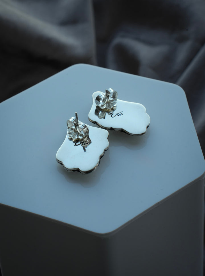 Evangeline Silver Post Earrings