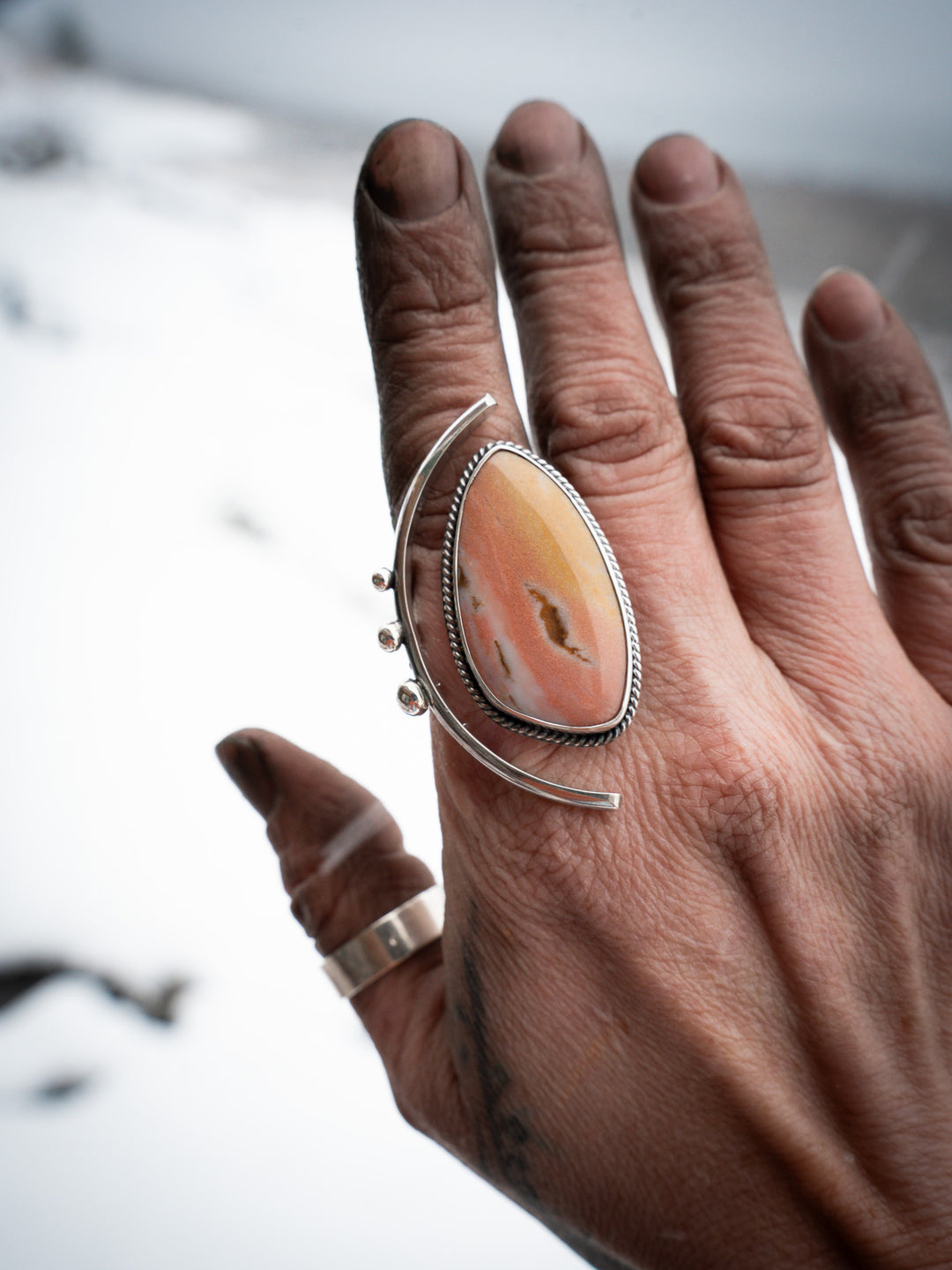 Oregon Sunset Jasper Ring - Quietly Fierce