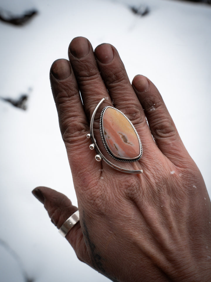 Oregon Sunset Jasper Ring - Quietly Fierce