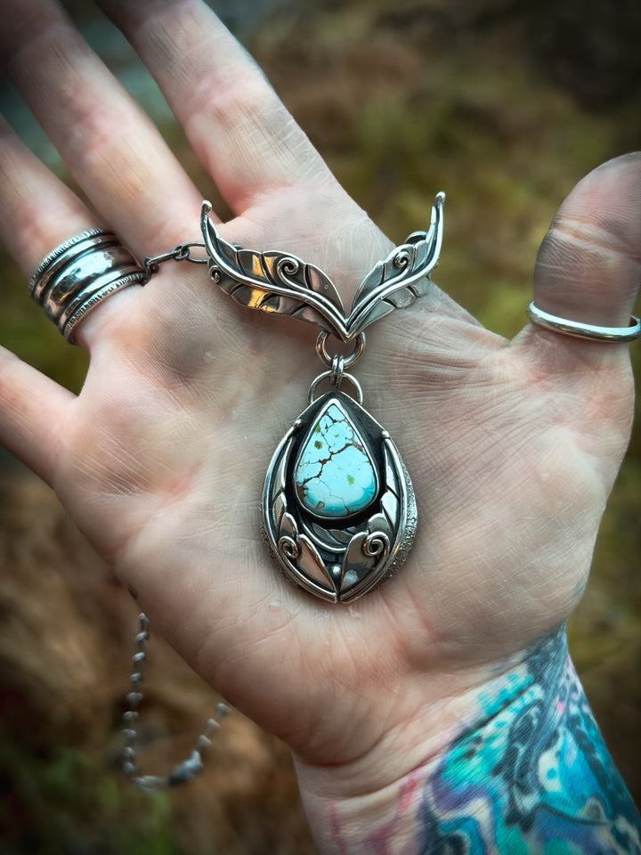 Gobi Turquoise Wing Pendant