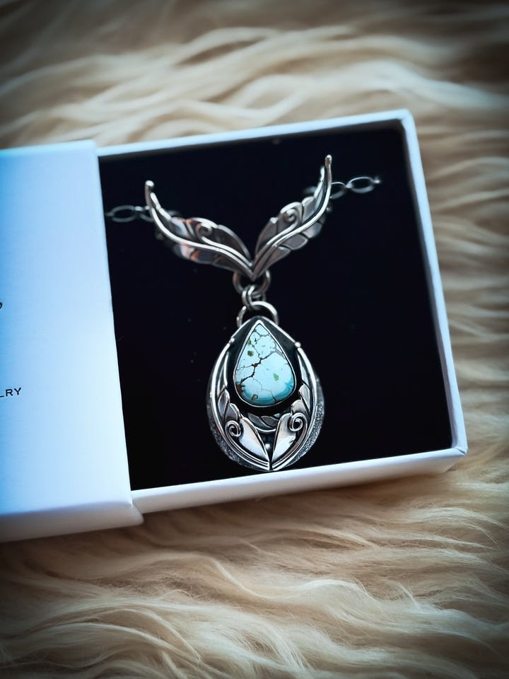 Gobi Turquoise Wing Pendant