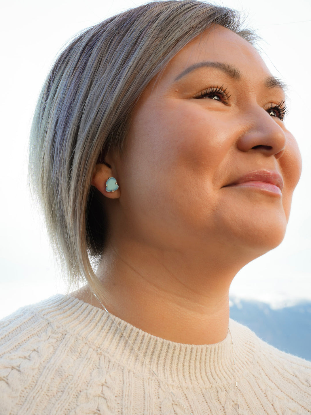 Golden hills Turquoise Split Stud Earrings