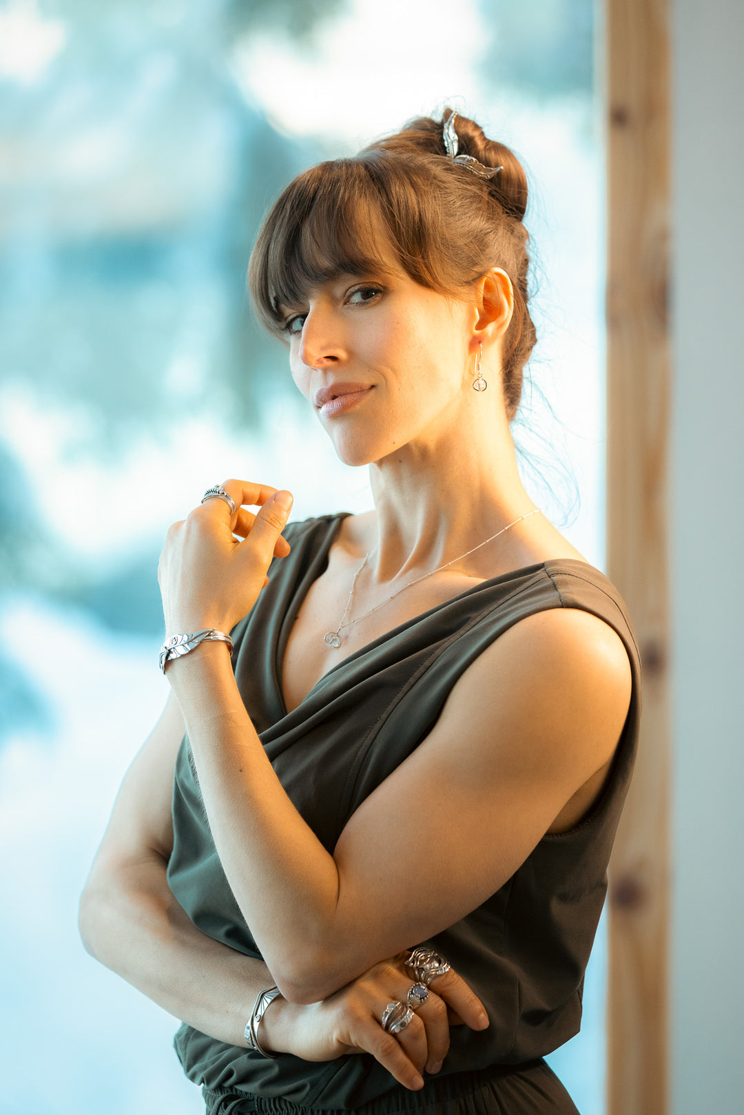 Herkimer Diamond Dangle Earrings