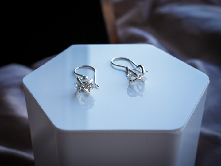 Herkimer Diamond Dangle Earrings
