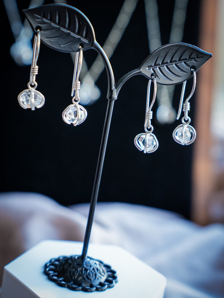 Herkimer Diamond Dangle Earrings