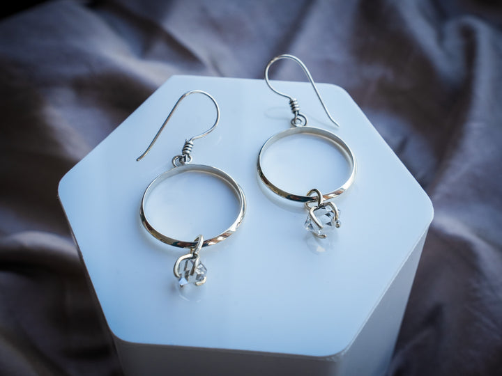 Herkimer Diamond Hoop